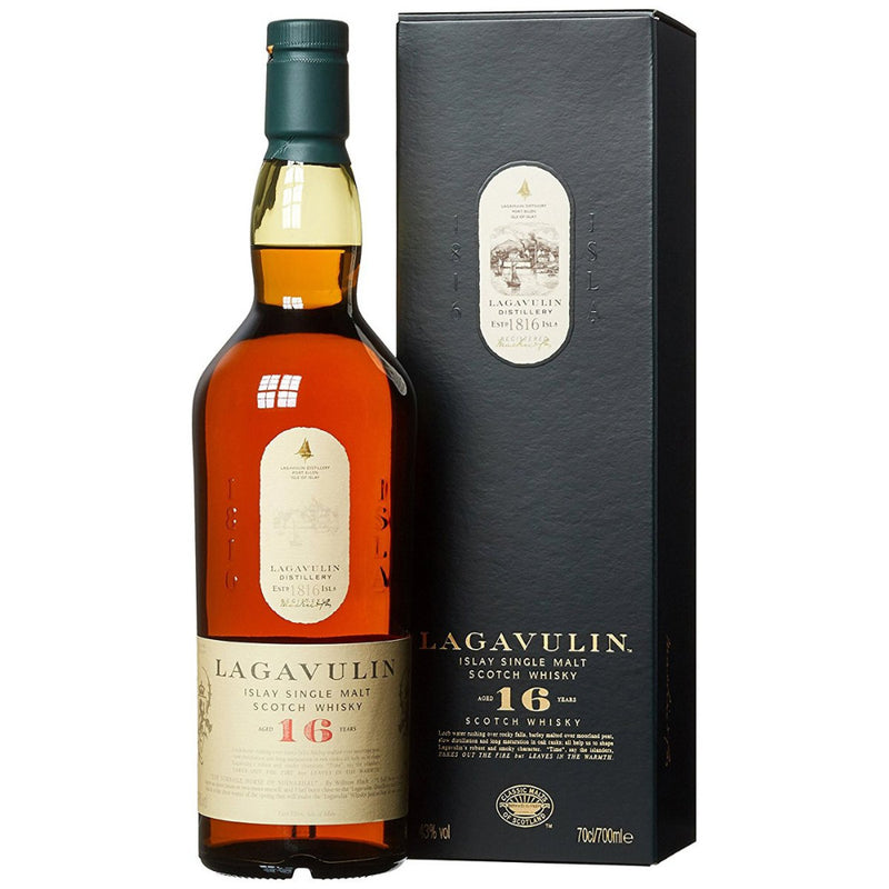 Lagavulin 16 Jahre Islay Single Malt Scotch Whisky 700ml 43%Vol Intensiv reich an Torf süß und salzig