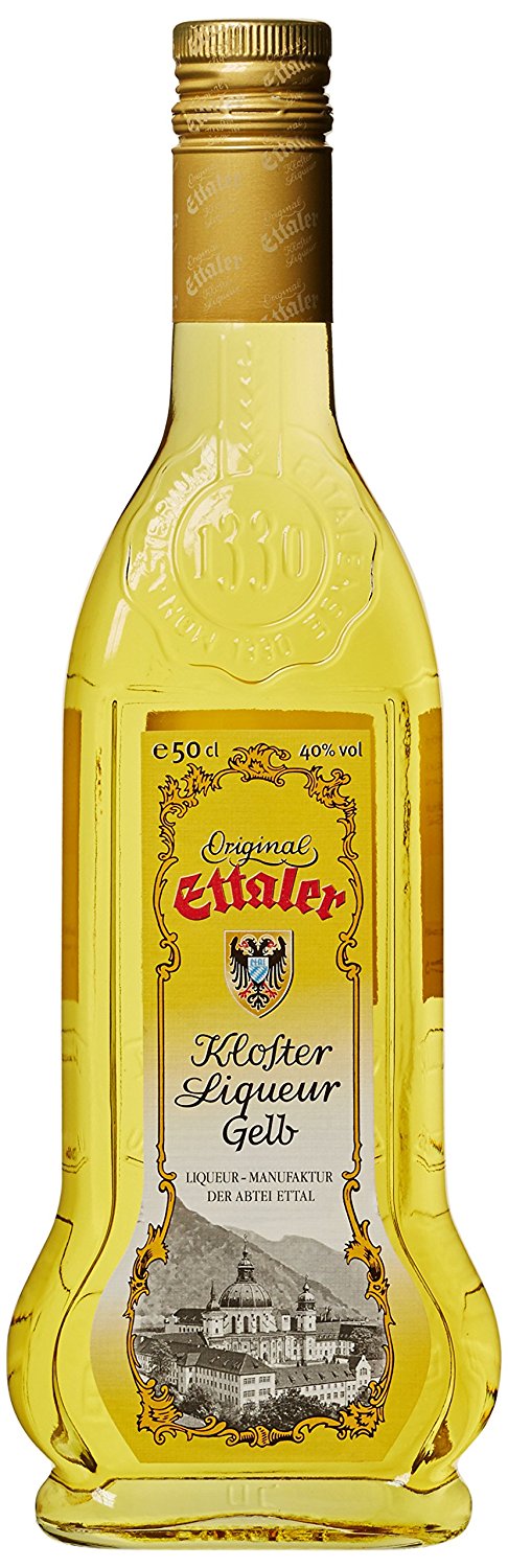 Original Ettaler Benediktiner Klosterlikör gelb mit Honig 40% 500ml Frische Kräuter aus dem Klostergarten werden mit Honig der von der eigenen Imkerei hergestellt wird verfeinert