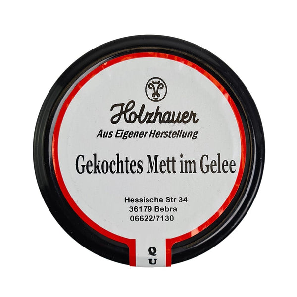 Holzhauer hausmacher gekochtes Mett im Gelee aus eigener Herstellung 180g