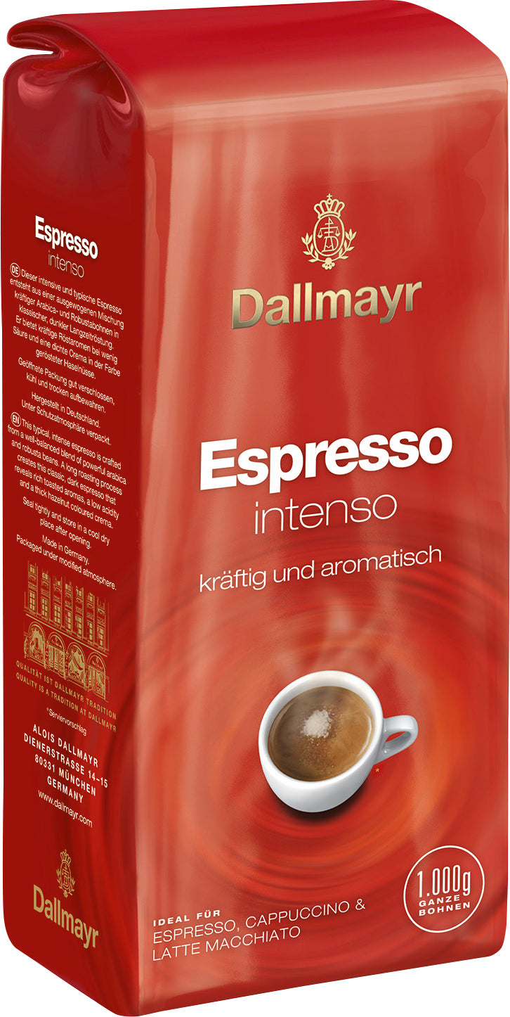 Dallmayr Espresso Intenso Ganze Bohnen kräftig und aromatisch 1000g