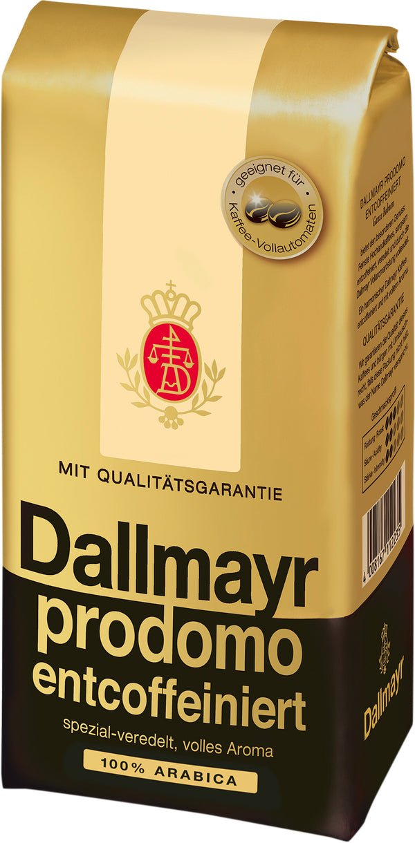 Dallmayr entcoffeiniert ganze Bohnen feinster Arabicakaffee 500g Vollendet veredelter Spitzenkaffee ganz ohne Koffein