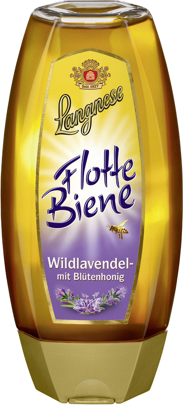 Langnese Flotte Biene Wildlavendel Honig in der Flasche 500g So können Sie den Honig ganz genau dosieren