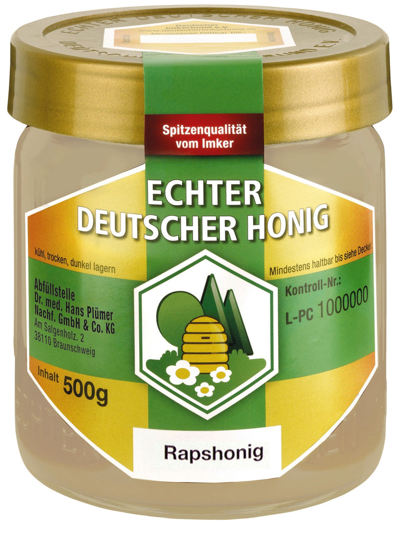 Echter Deutscher Honig DIB Raps Honig 500g cremig