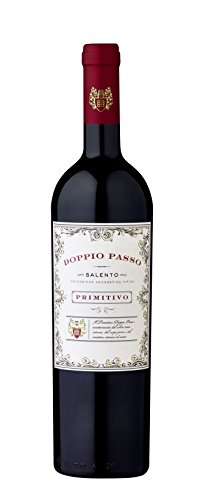 Doppio Passo Salento IGT Primitivo halbtrocken Rotwein aus Italien 750ml 13% Vol