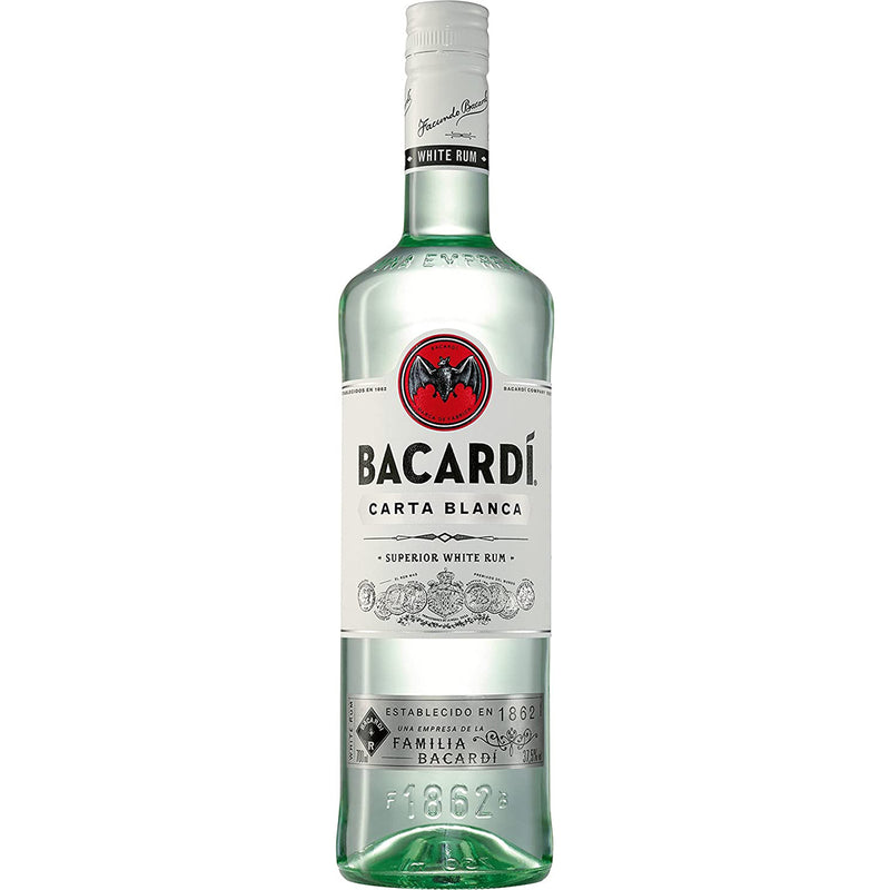Bacardi Carta Blanca Superior White Rum mit Vanille Mandelnote 37,5% Vol 700ml
