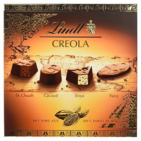 Lindt und  Sprüngli Creola 165g Feine Pralinés mit zartgerösteten Splittern aus 100% Edel Cacaobohnen in Nuss Nougat Crème