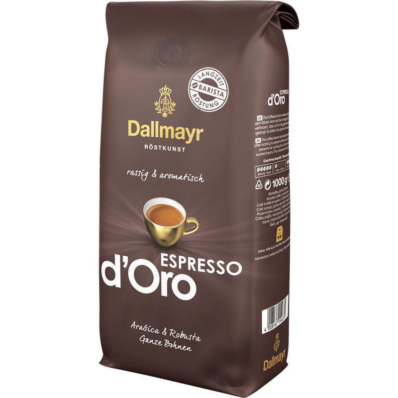 Dallmayr Espresso d Oro Kaffee ganze Bohnen kräftiges Aroma 1000g