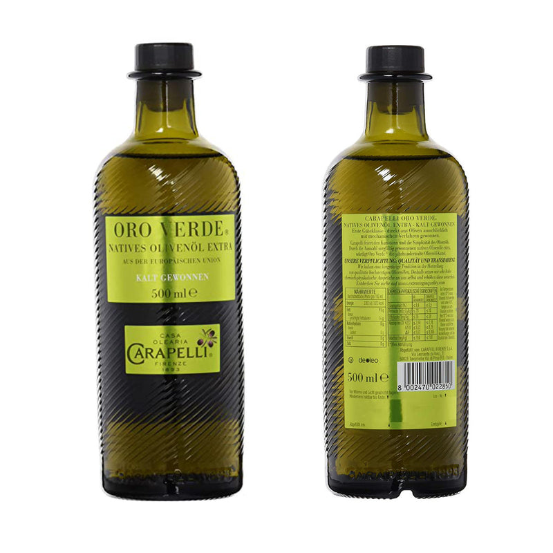 CARAPELLI ORO VERDE Natives Olivenöl Extra kalt gewonnen 500ml