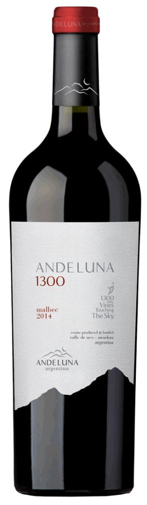 Andeluna Cellars Malbec 1300 trockener Rotwein 750ml 13% Vol