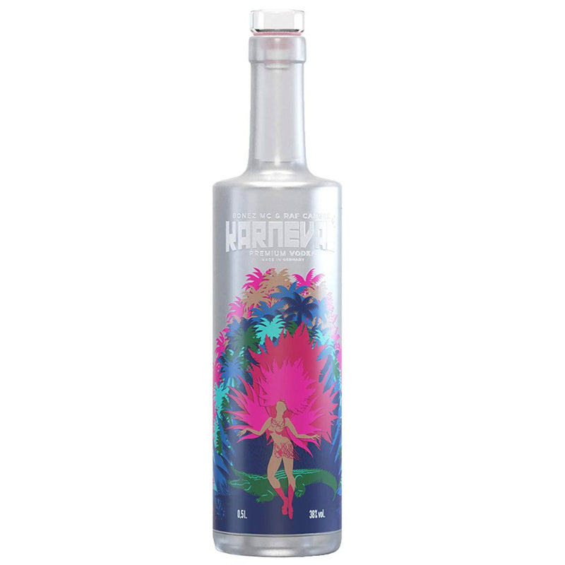 Karneval Premium Vodka rein mild und frisch im Geschmack 500ml 38% Vol mit einem schönen Flaschen Disgin