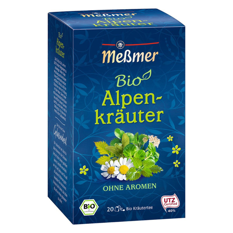Meßmer Bio Alpenkräuter Tee frisch aromatischer Kräutertee 40g