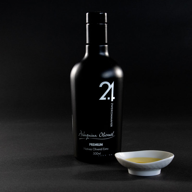 Zweikommavier hochwertiges Arbequina Olivenöl 500ml Natives Olivenöl Extra