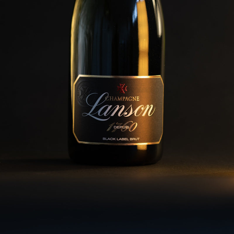 Lanson Black Label Brut  Champagner in Geschenkbox 750ml 12,5 Vol schmeckt spritzig saftig und köstlich erfrischend