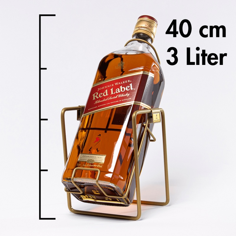 Johnnie Walker Red Label 40% Vol 3000ml ist der meistverkaufte Blended Scotch Whisky der Welt und vereint bis zu 35 Whiskys von Brennereien aus allen Regionen Schottlands