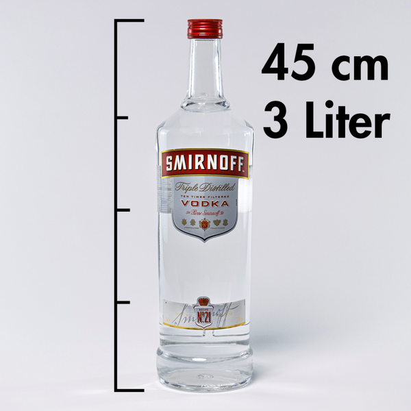 Smirnoff Vodka Red Label 37,5% Vol 3000ml Mild im geschmack und einzigartig