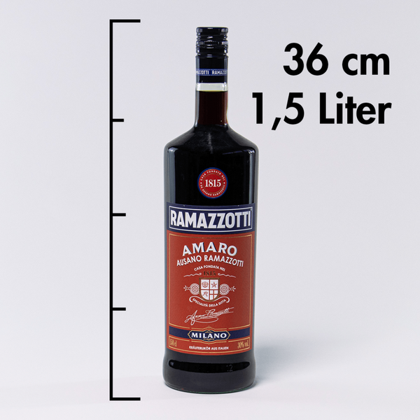 Amaro Ramazzotti 30% Vol 1500ml italienischer Kräuterlikör ist der Klassiker unter den Digestifs