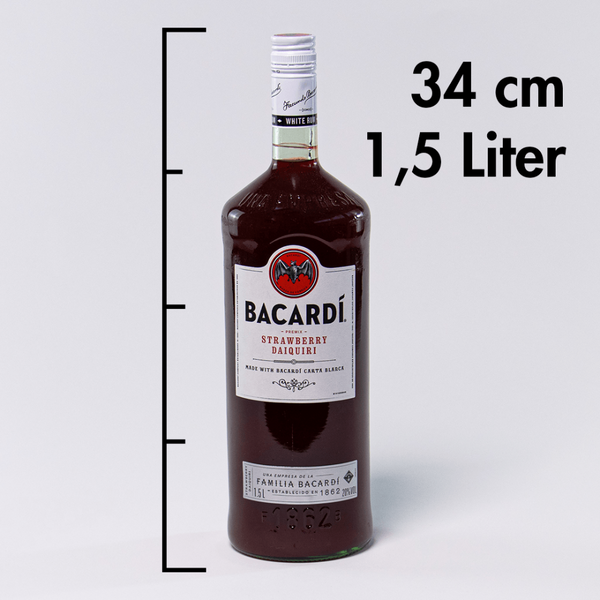 Bacardi Daiquiri Strawberry 20% Vol 1500ml herausragende Qualität von Bacardi Rum