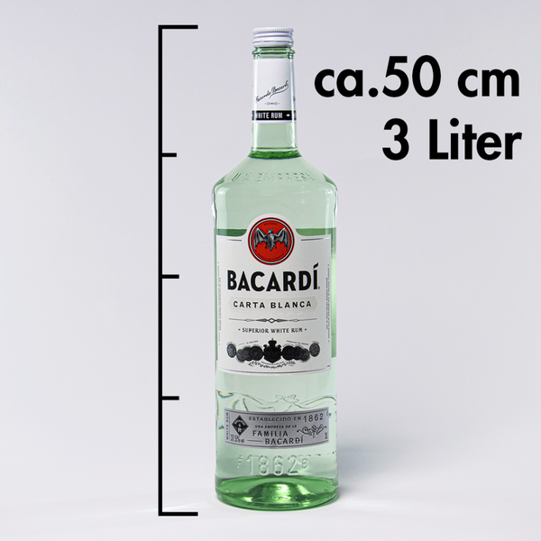 Bacardi Carta Blanca 37,5 % Vol 3000ml die herausragende Qualität von Bacardi Rum