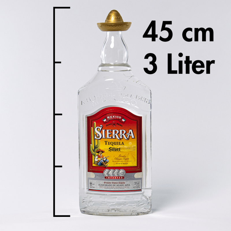 Sierra Tequila Silver 38% Vol 3000ml Ausgewogene Schärfe von Chili und Pfeffer