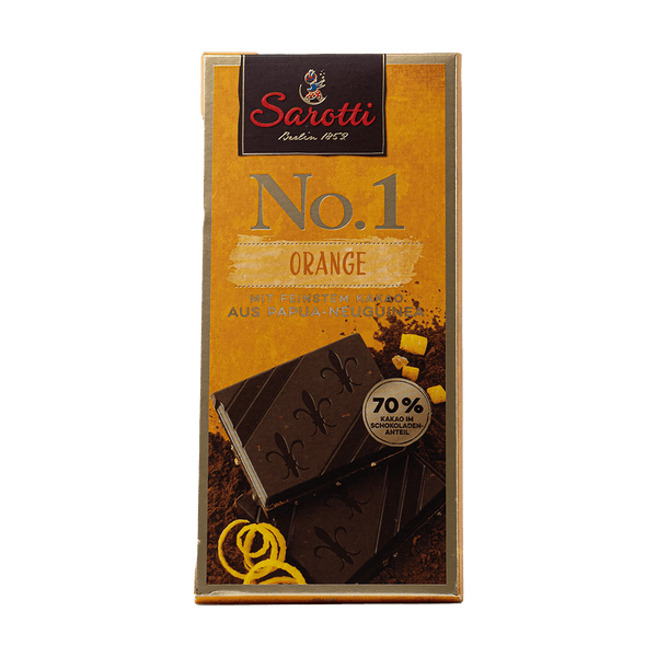 Sarotti No.1 Orange aus Papua Neuguinea 70% Kakao Anteil 100g