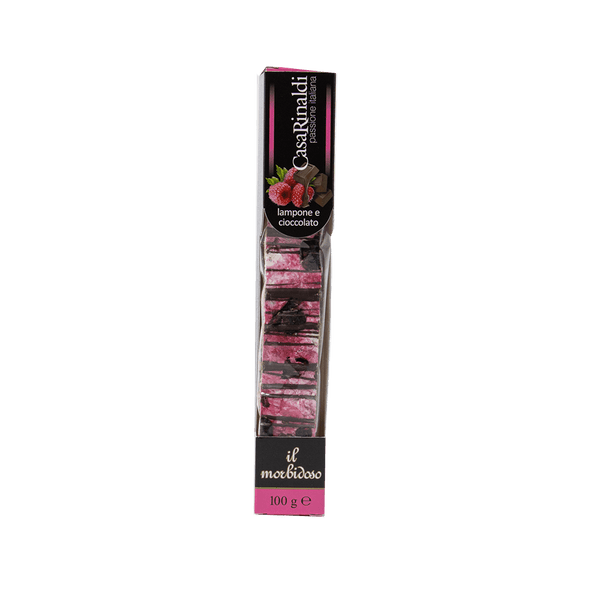 Casa Rinaldi Soft Nougat Riegel mit Himbeere und Schokolade 100g