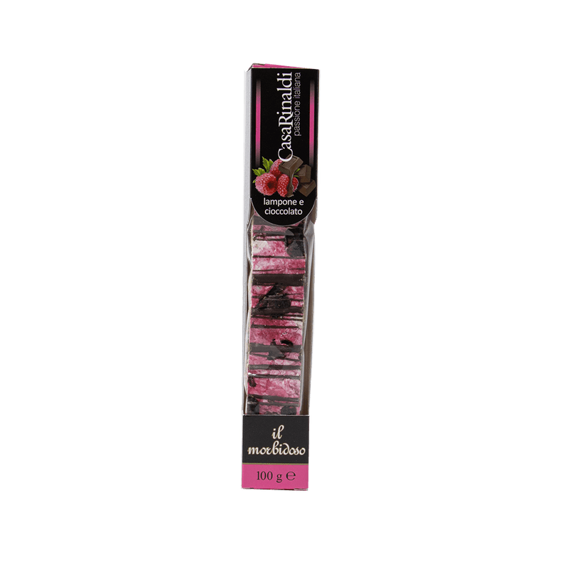 Casa Rinaldi Soft Nougat Riegel mit Himbeere und Schokolade 100g