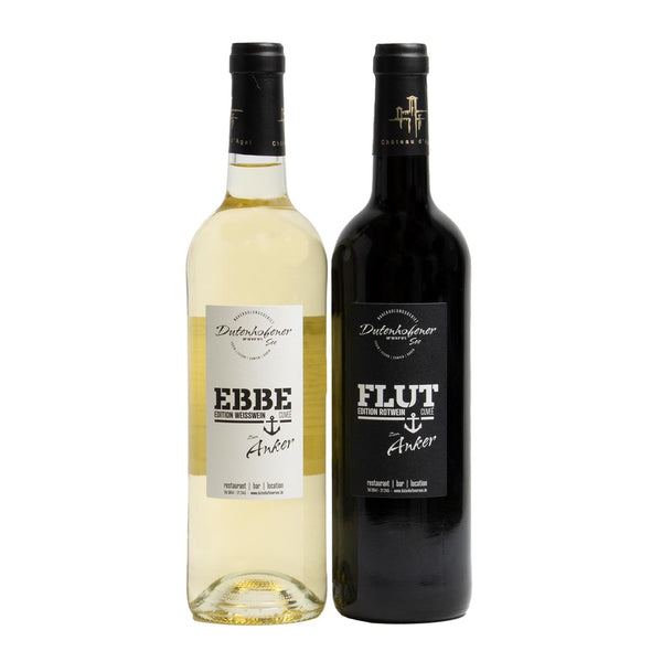 Dutenhofener See Ebbe und Flut Edition Weißwein/Rotwein je 13,5% 750ml