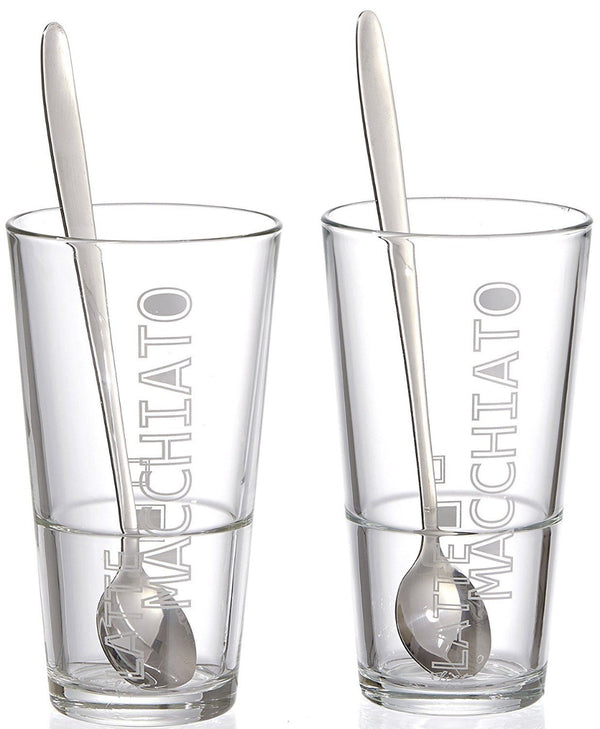 Ritzenhoff und Breker Latte Macchiato Gläser mit Löffel 4teilig