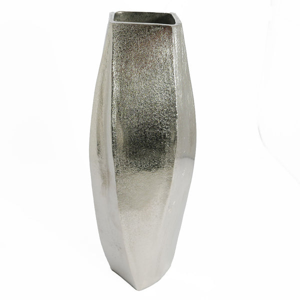 Vase aus Aluminium H 38,5 cm eckig Blumenvase Dekovase modernes Design