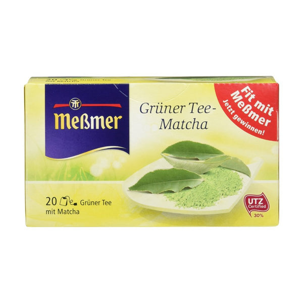 Meßmer Grüner Tee mit Matcha natürlich genießen 20 Teebeutel 30g