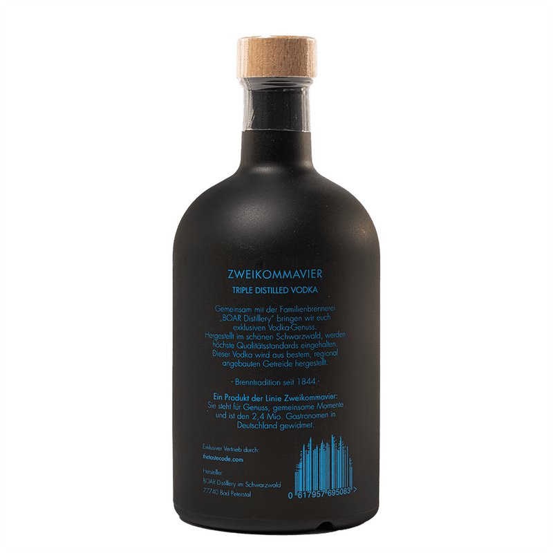Zweikommavier Schwarzwald PREMIUM Vodka 500ml 40% Vol