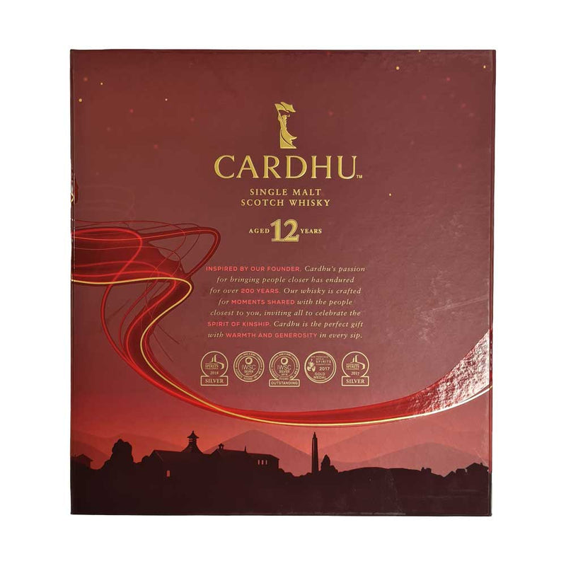 Cardhu 12 Jahre Single Malt Scotch Whisky mit 2 Gläsern 700ml 40% Vol