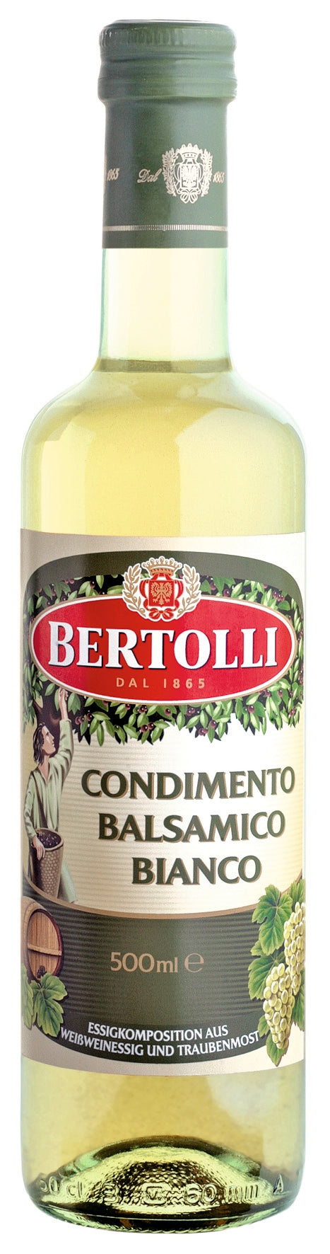 Bertolli Condimento Balsamico Bianco 500ml empfiehlt sich für die Liebhaber des fruchtig leichten Geschmacks